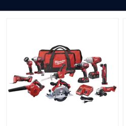 Milwaukee 10 Pc Tool 
