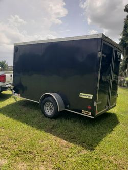 2022 6 x 12 enclosed trailer with barn doors