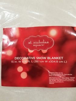 New decorative snow blanket