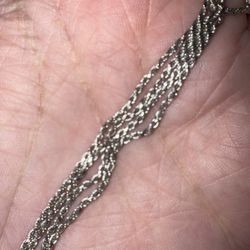 14kt White Gold Choker Necklace