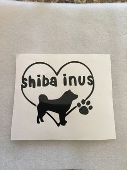 Shiba Inu vinyl decal