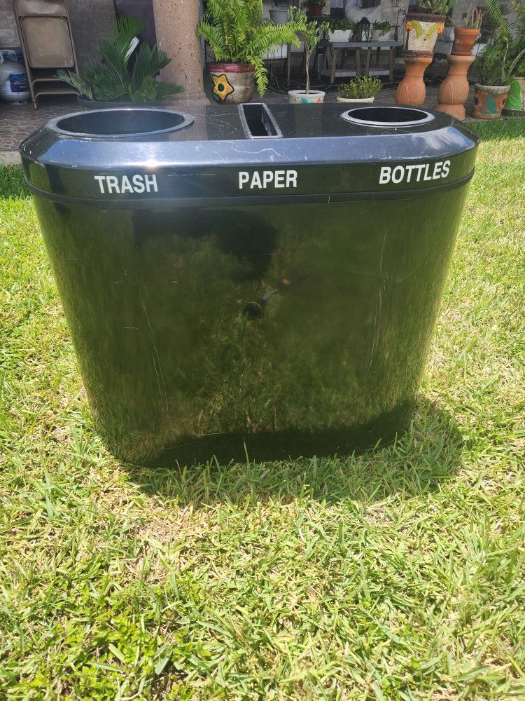 Fiberglass 3 Section Trashcan