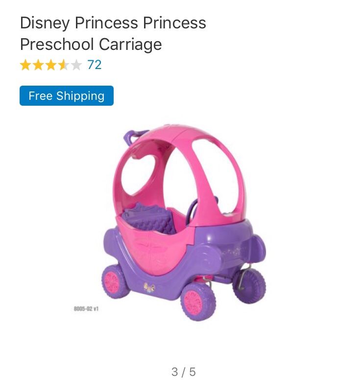 Disney princess cheap princess preschool carriage