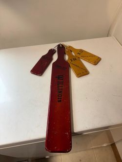 Mid Century U of Illinois Gamma Zeta 1960 Chapter Paddles OBO