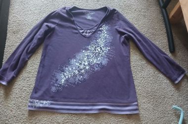 Purple y2k long sleeve