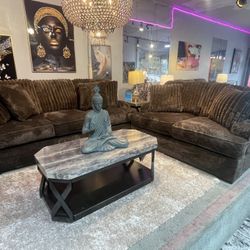 LUXURY FOR LESS! 🔥 ASHLEY SUPER PLUSH CORDUROY SOFA &