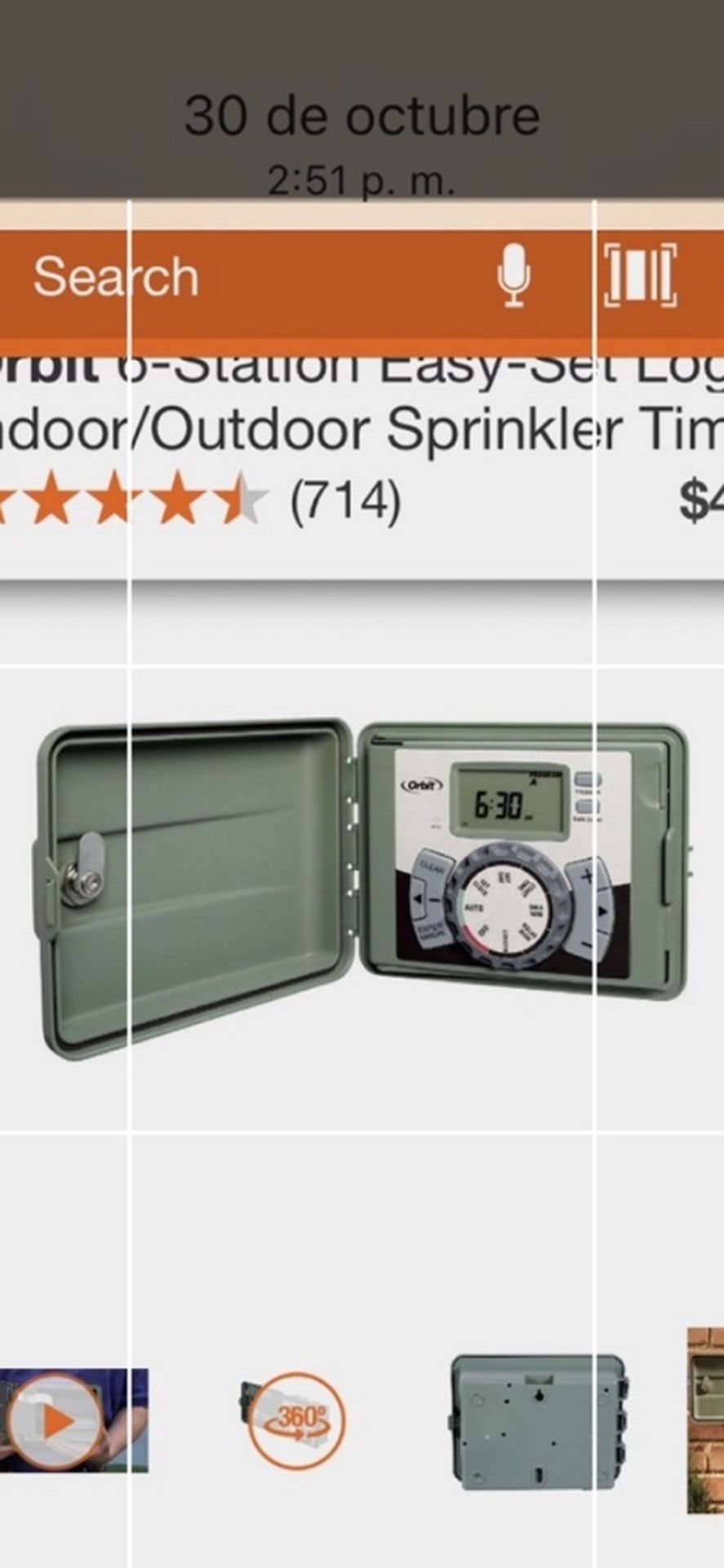 SPRINKLER TIMER WITH 50 FEET CABLE BRAND NEW