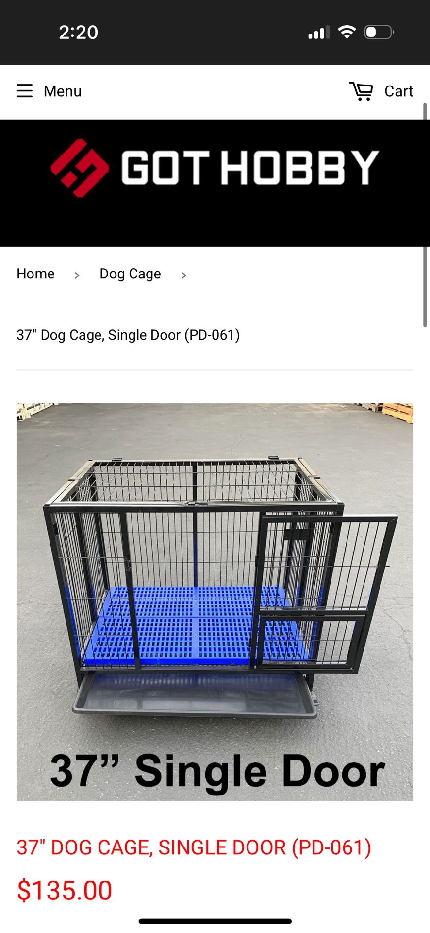 Heave Duty Dog Cage Kennel