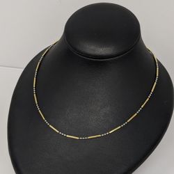 14k Yellow Gold Link Chain Necklace 