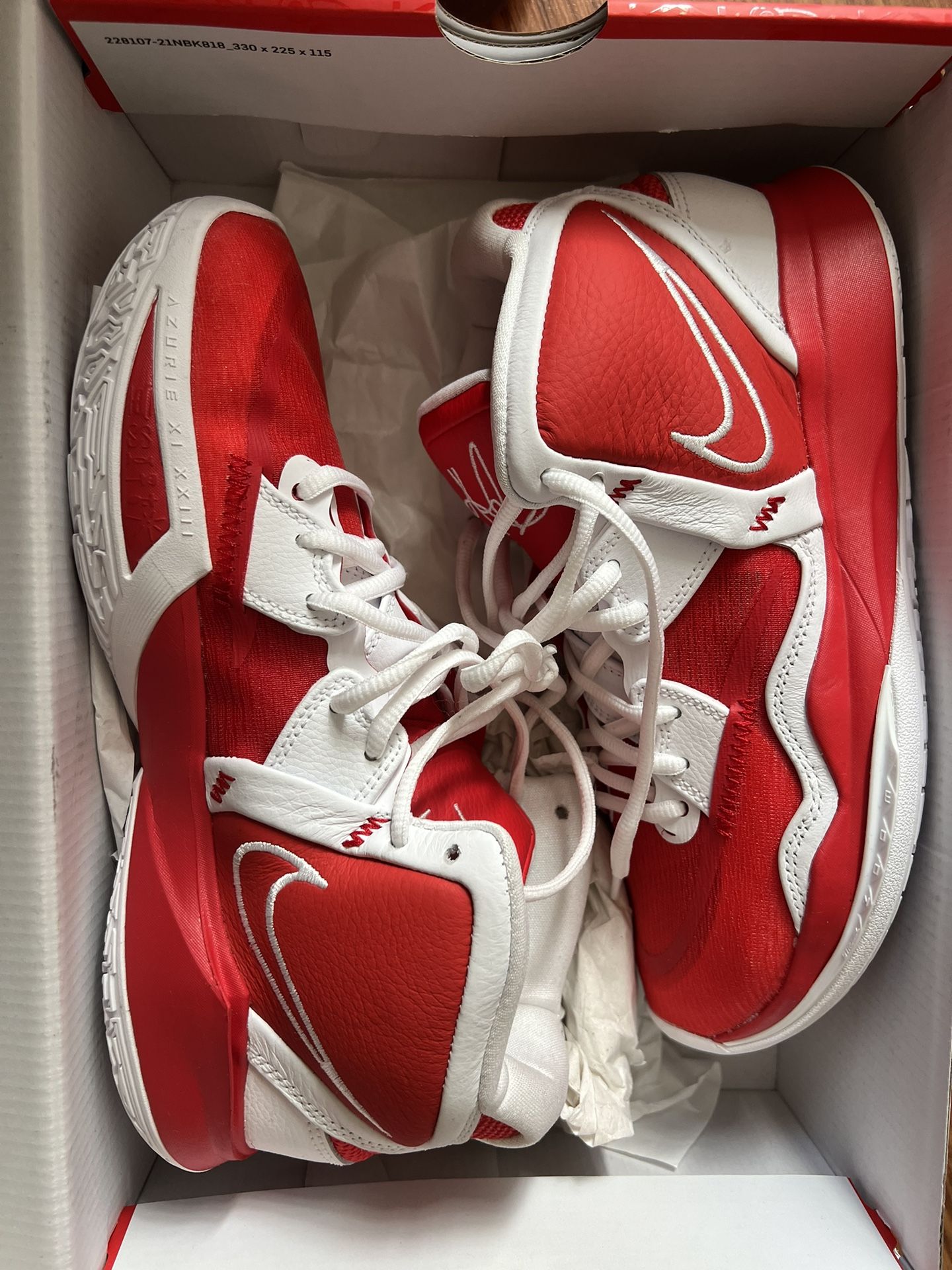 OPEN BOX Nike Kyrie Infinity TB University Red White Size 8