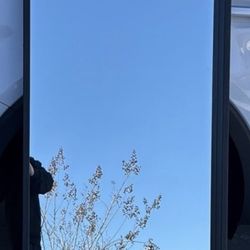 Black Wood Frame Leaner / Wall Mirror