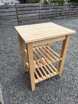 Solid Birch Kitchen Cart / Island