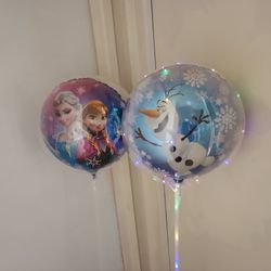 Bobo balloon with Unicorn and 3 lever flash LED lights
