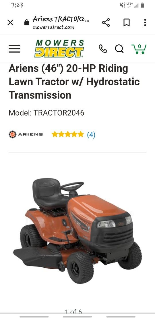 Rare Riding Lawn Tractor W / Hydrostatic Transmission