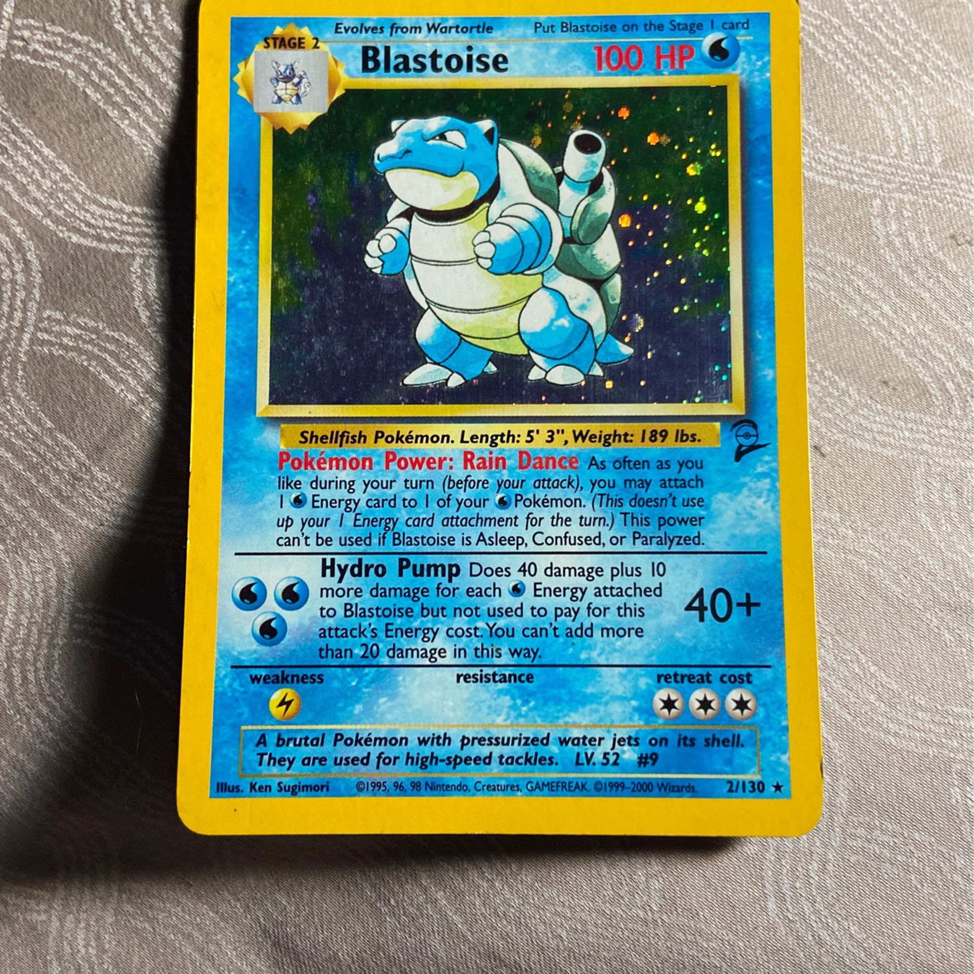 Pokémon Blastoise 2/130 Rare