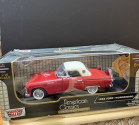 Motor Max American Classics 1956 Ford Thunderbird Diecast 1:18 Red NIB #15452