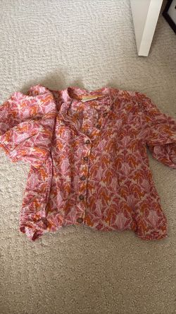 MAEVE By Anthropologie short sleeved blouse size 00P