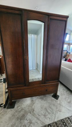 Vintage Mirrored Armoire/Wardrode
