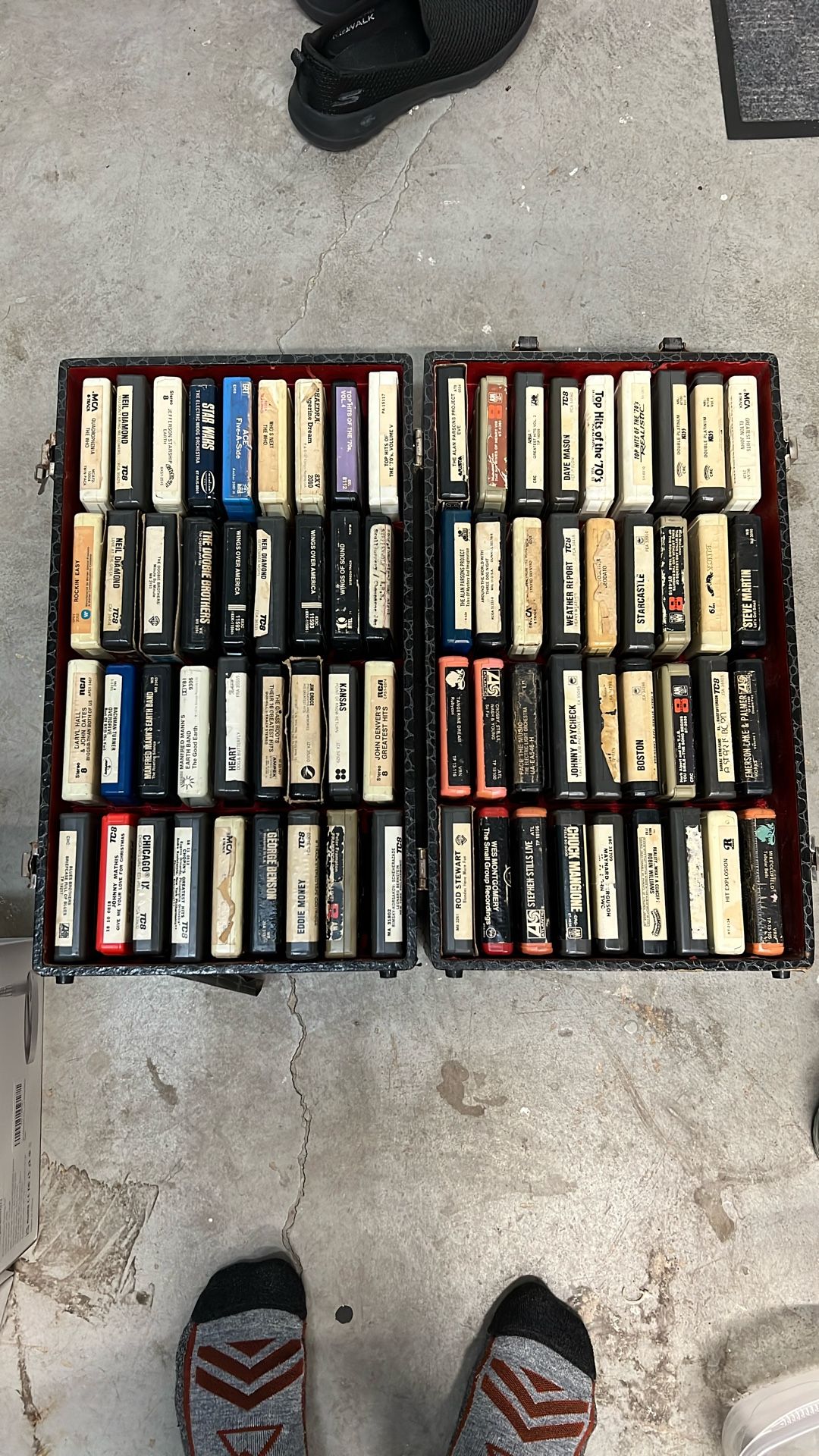 8-track Music Collection (93 Total) + Case