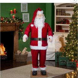 Christmas Gemmy Life-size Animated Santa Claus Indoor And Covered Outdoor Decor,  $150. OBO