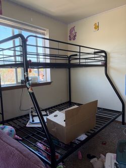 Free twin over full metal bunk must disassemble