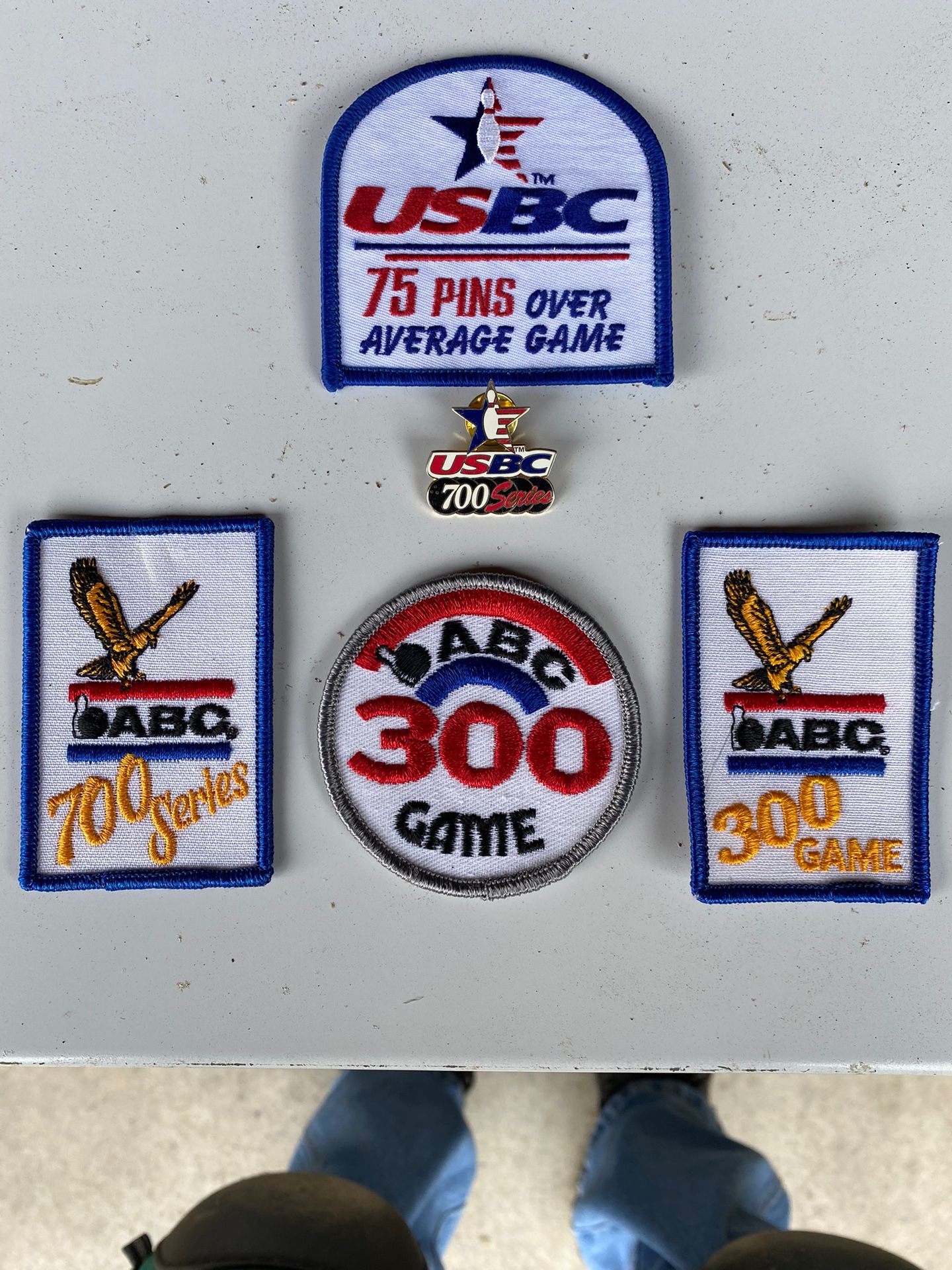 Bowling Patches And Pin