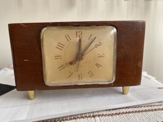 General Electric Vtg Desk Clock Alarm