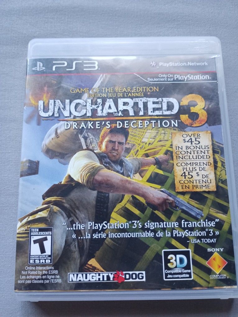 Uncharted 3 Drake's Deception Game Of The Year Edition Ps3