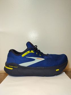 Brooks Ghost Max Running Shoes – Men’s Size 14 (D) – Blue & Yellow