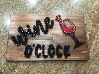 Wine o clock home wood home decor