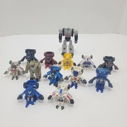 Lot Of 13 Transformers Mini Bot Shots Action Figures Tomy Hasbro