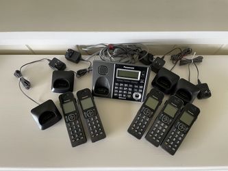 Panasonic Bluetooth Link To Cell Cordless Phone Set, Answering Machine