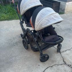 Contours curve Double Stroller