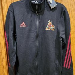Arizona Coyotes Utah Hockey Club Adidas Full Zip Cotton Kachina Jacket Large NEW 