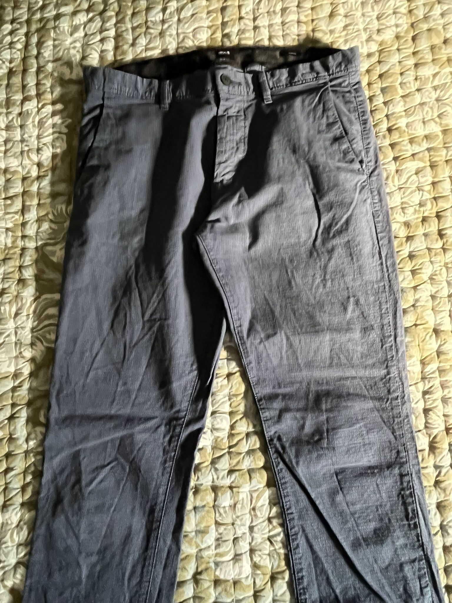 Hugo Boss Chino Dress Pants Men’s 33x32 Slim Fit Straight Leg Navy Blue