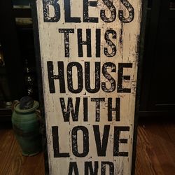 Large Art With Saying 40x16x1.5