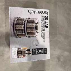20 Jar Revolving Spice Rack With Integrated Tool Cast