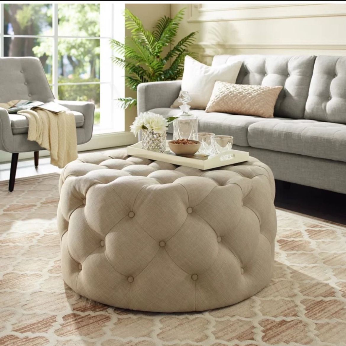 Tufted Ottoman 