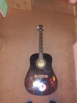 Silvertone Paul Stanley acoustic guitar