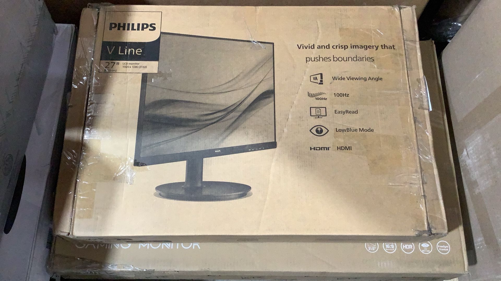 Philips 273V7QJAB 27" Frameless Monitor, Full HD 1920x1080, IPS, Built-in Speakers, VESA