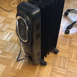 Honeywell Energy Smart Electric Radiator Heater Black