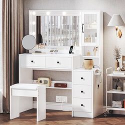 Tocador moderno con luces – como nuevo