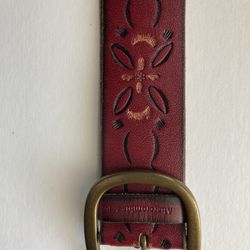 Abercrombie & Fitch Women’s Belt, Red-Brown, small. Rarely used