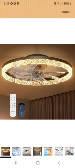 Beautiful Ceiling fan with lights and remote control new in box pick up in pomona $45