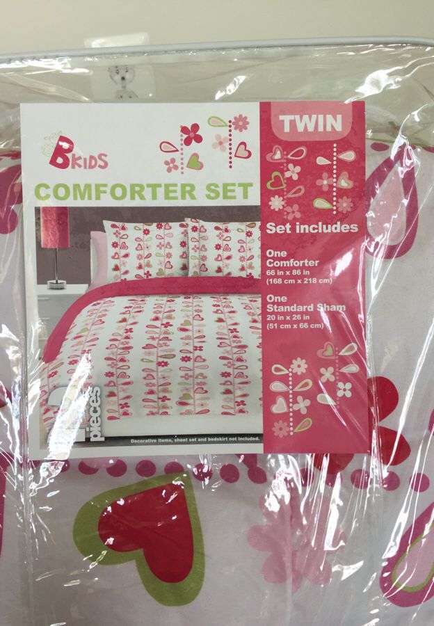 Pink Twin Comforter Set