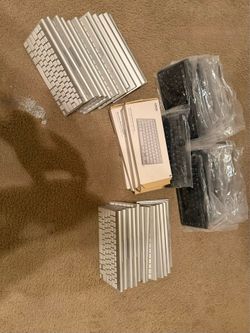 Apple and anker wireless keyboards.