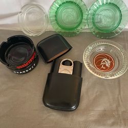 Vintage Las Vegas Casino Ashtray Collection + Cigar Cutter