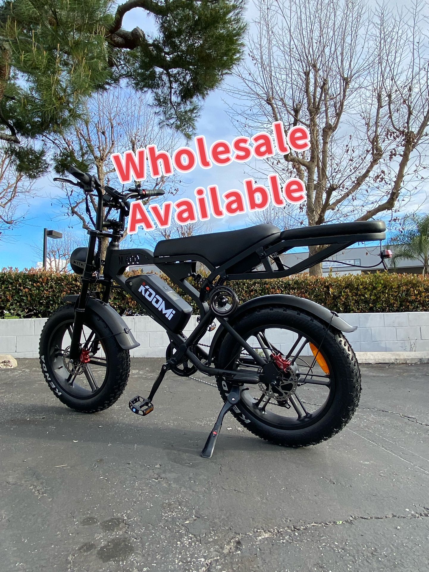 KOOMi M600 Retro moped e-bike 1000w 48v 20Ah hydraulic disc brakes top speed 31mph full suspension, electric bike 