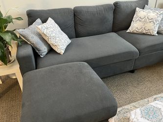 Sectional sofa and cushions included