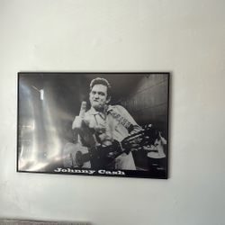 Johnny Cash Poster (framed)
